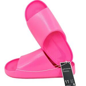 Nike Women's Calm Slide SE Hyper Pink Logo Slip-on Sandals Size 11 NWOB